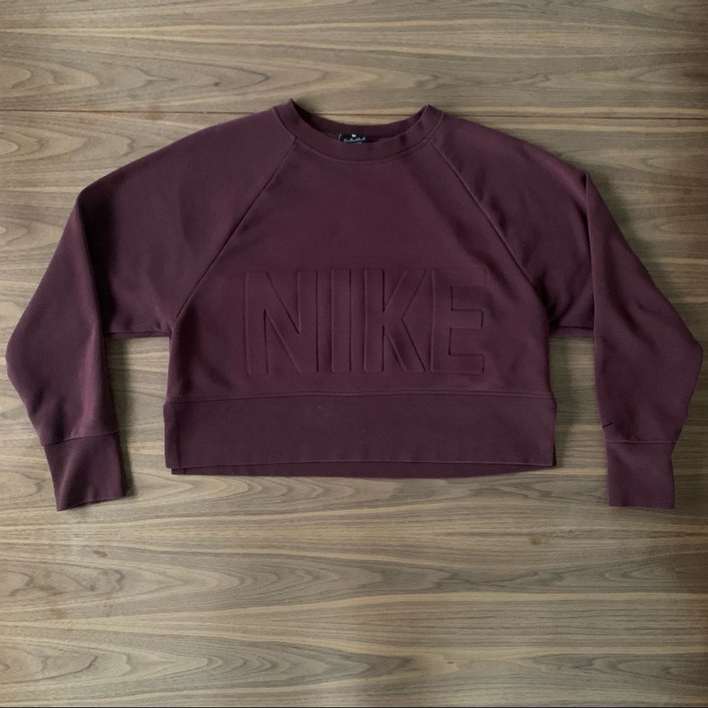 Nike Burgundy Crew Neck Sweater